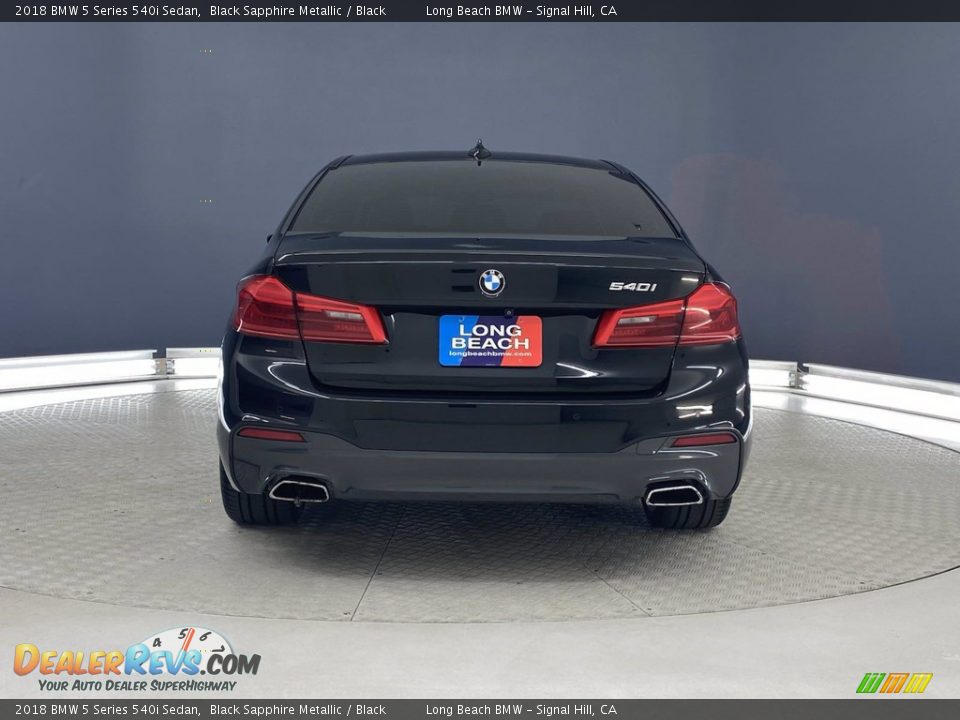 2018 BMW 5 Series 540i Sedan Black Sapphire Metallic / Black Photo #4