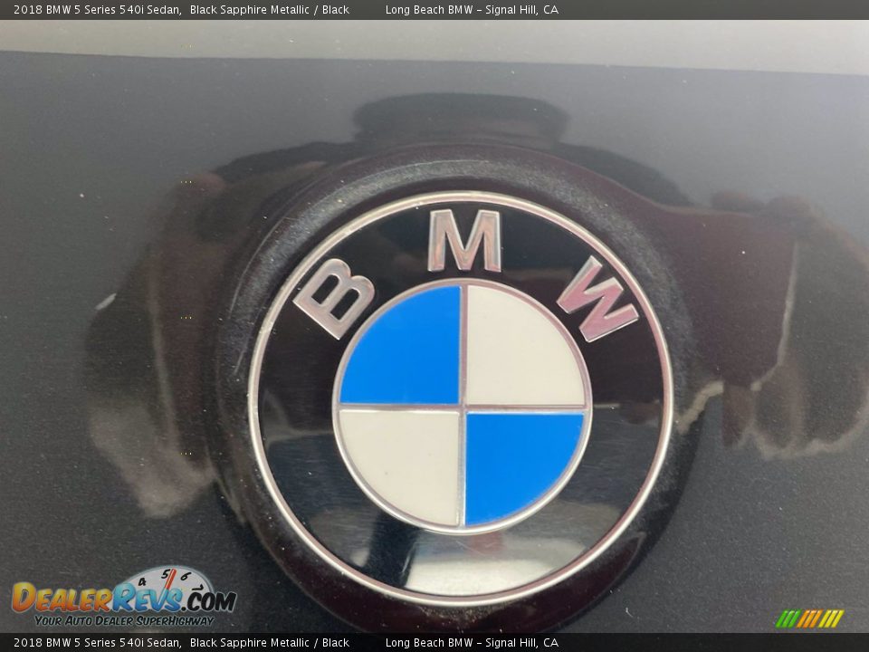 2018 BMW 5 Series 540i Sedan Black Sapphire Metallic / Black Photo #10