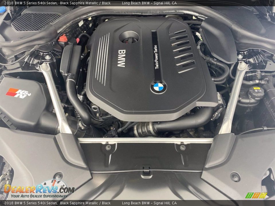 2018 BMW 5 Series 540i Sedan Black Sapphire Metallic / Black Photo #12