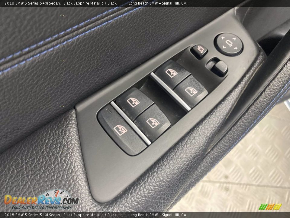 2018 BMW 5 Series 540i Sedan Black Sapphire Metallic / Black Photo #14