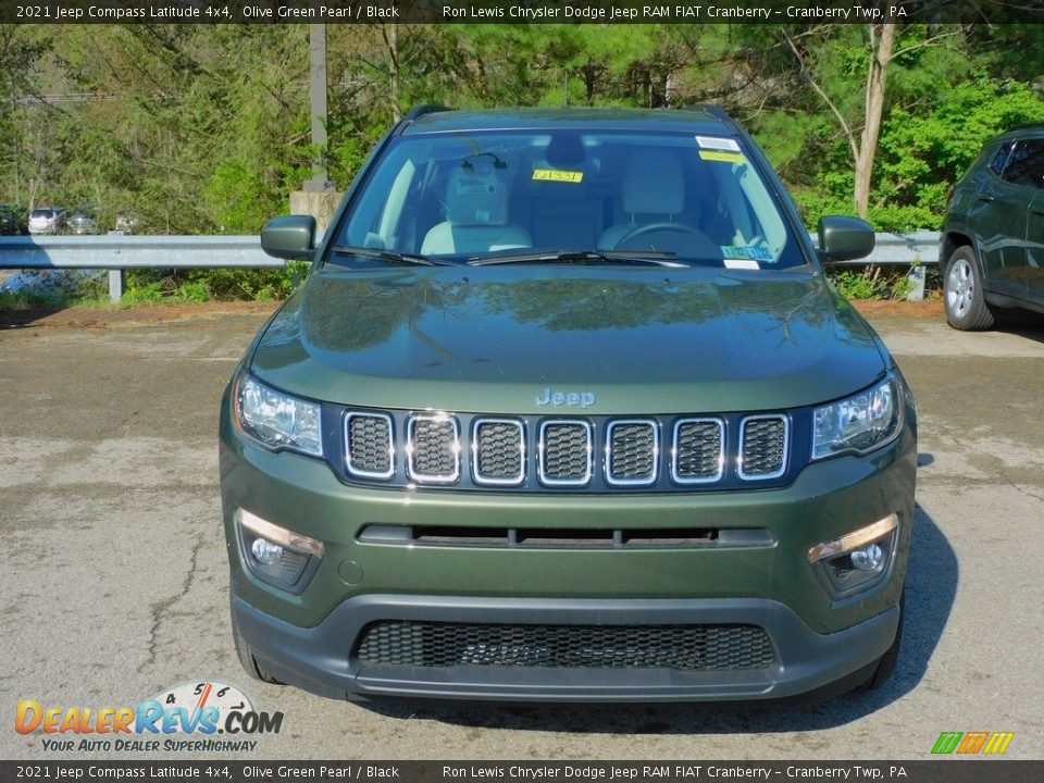 2021 Jeep Compass Latitude 4x4 Olive Green Pearl / Black Photo #2