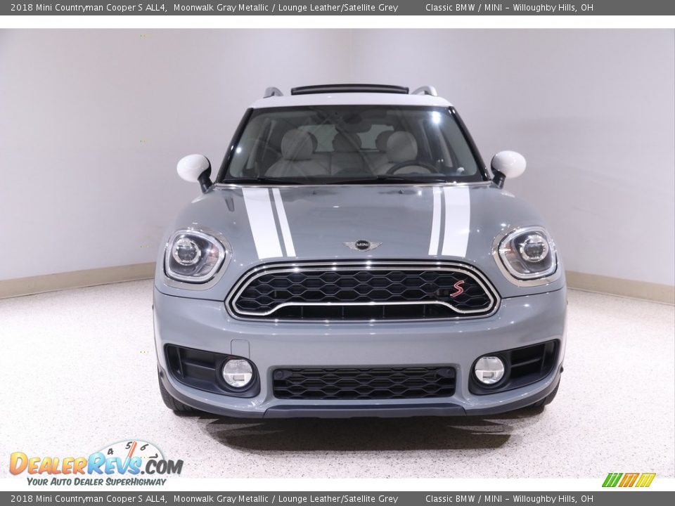 2018 Mini Countryman Cooper S ALL4 Moonwalk Gray Metallic / Lounge Leather/Satellite Grey Photo #2