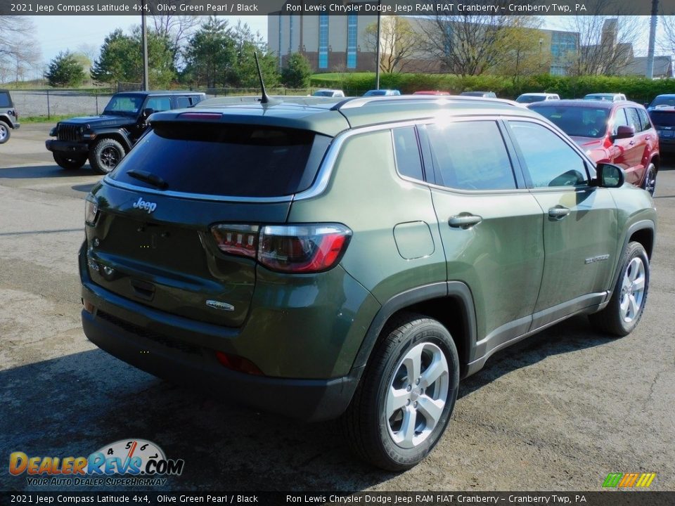 2021 Jeep Compass Latitude 4x4 Olive Green Pearl / Black Photo #5