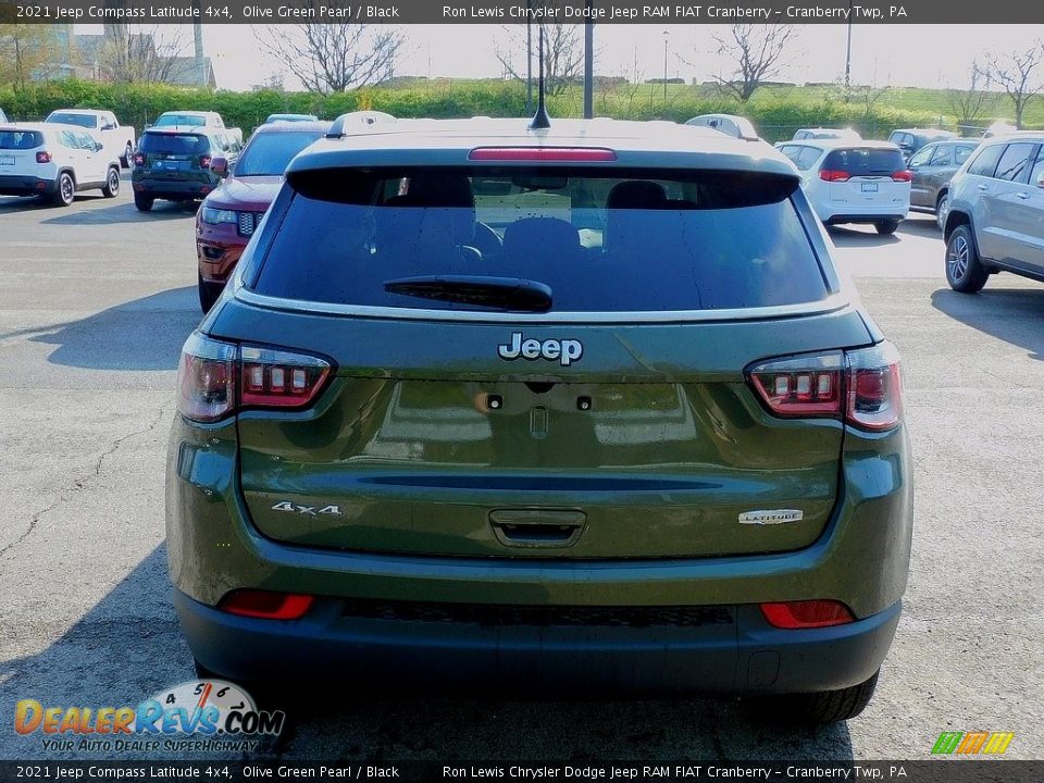 2021 Jeep Compass Latitude 4x4 Olive Green Pearl / Black Photo #6