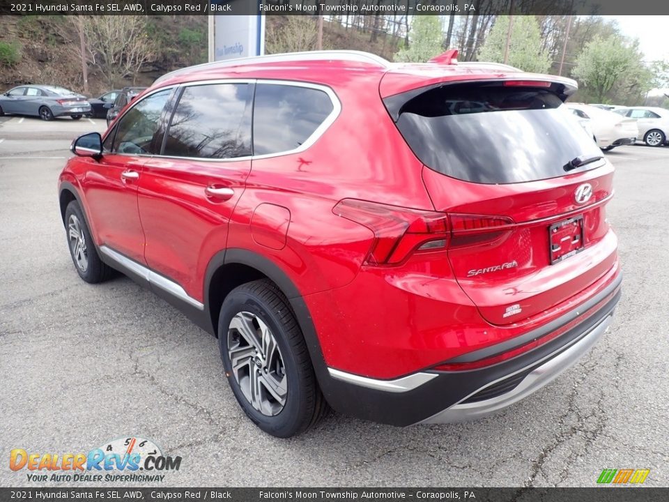 2021 Hyundai Santa Fe SEL AWD Calypso Red / Black Photo #6