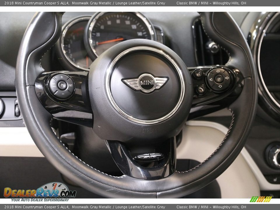 2018 Mini Countryman Cooper S ALL4 Moonwalk Gray Metallic / Lounge Leather/Satellite Grey Photo #7