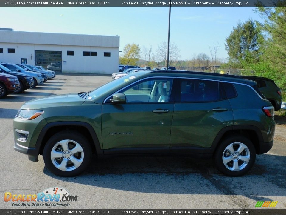 2021 Jeep Compass Latitude 4x4 Olive Green Pearl / Black Photo #9