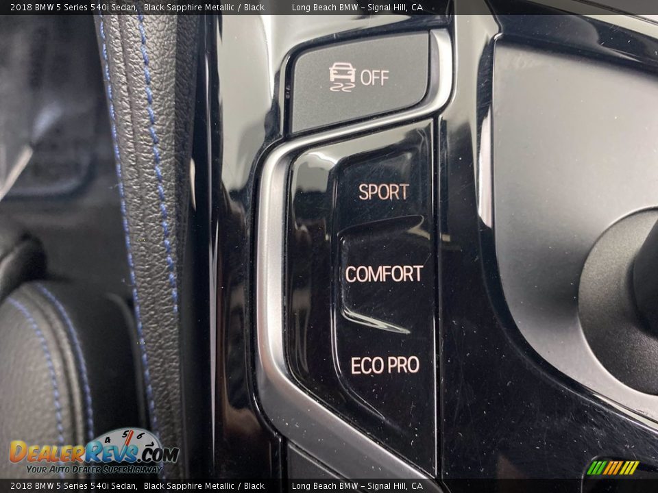 2018 BMW 5 Series 540i Sedan Black Sapphire Metallic / Black Photo #28