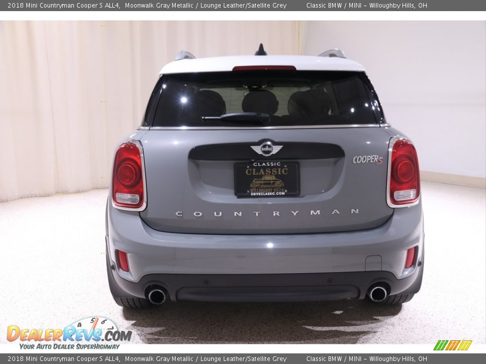 2018 Mini Countryman Cooper S ALL4 Moonwalk Gray Metallic / Lounge Leather/Satellite Grey Photo #16