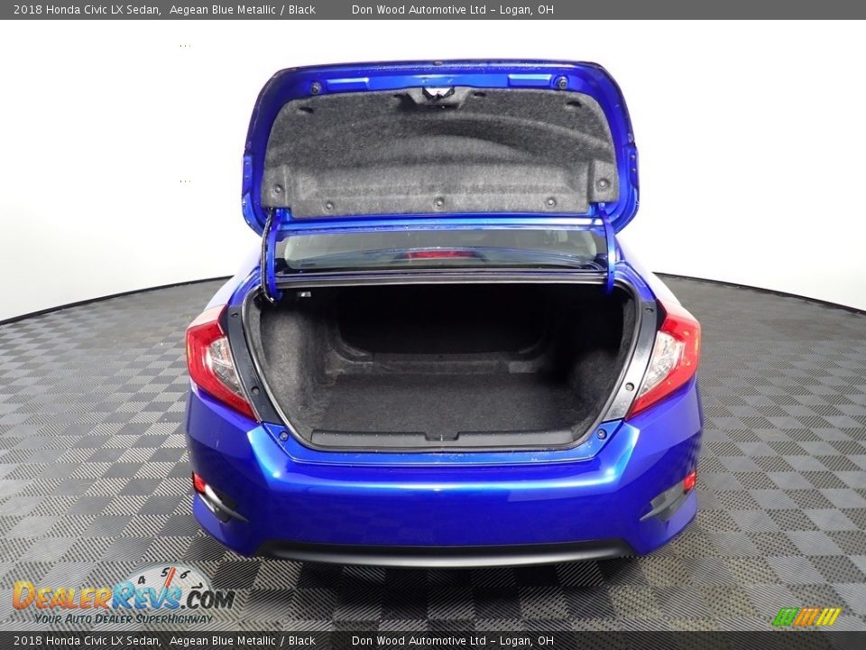 2018 Honda Civic LX Sedan Aegean Blue Metallic / Black Photo #13