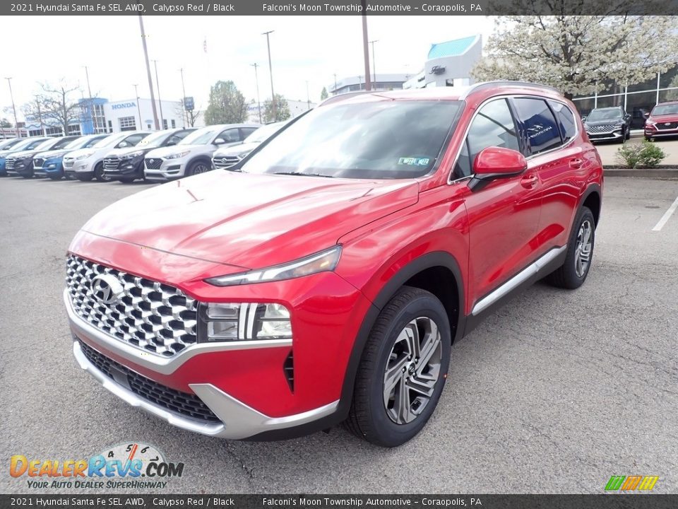 2021 Hyundai Santa Fe SEL AWD Calypso Red / Black Photo #5