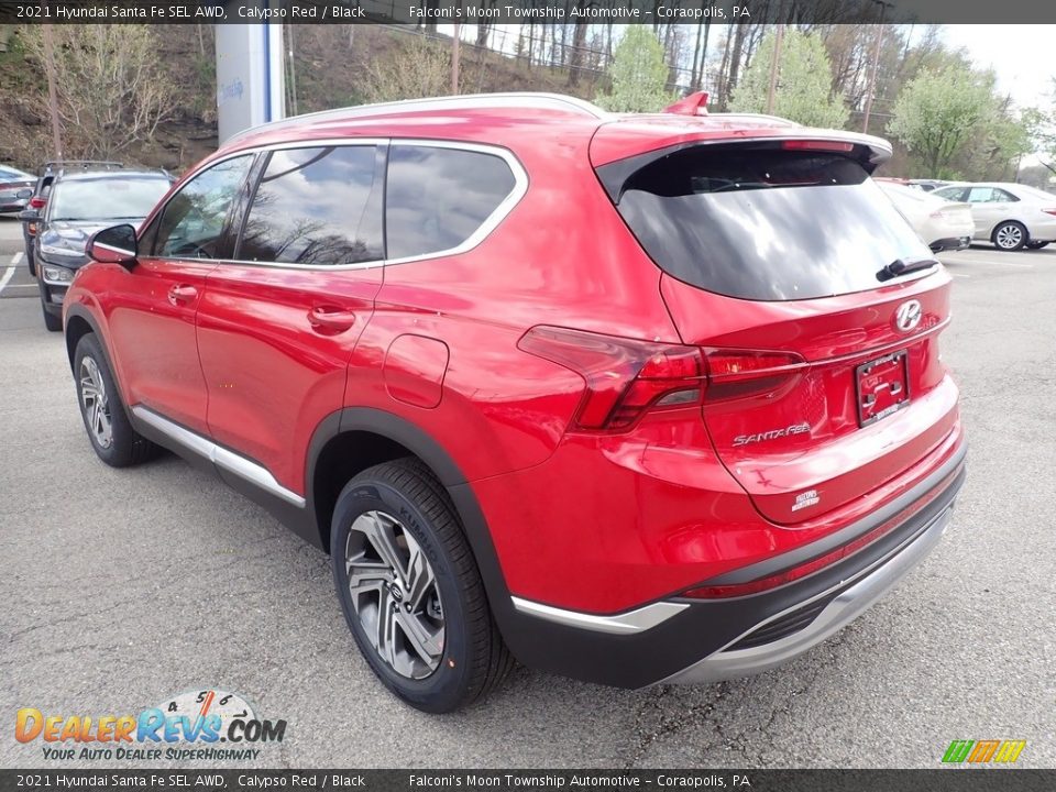 2021 Hyundai Santa Fe SEL AWD Calypso Red / Black Photo #6