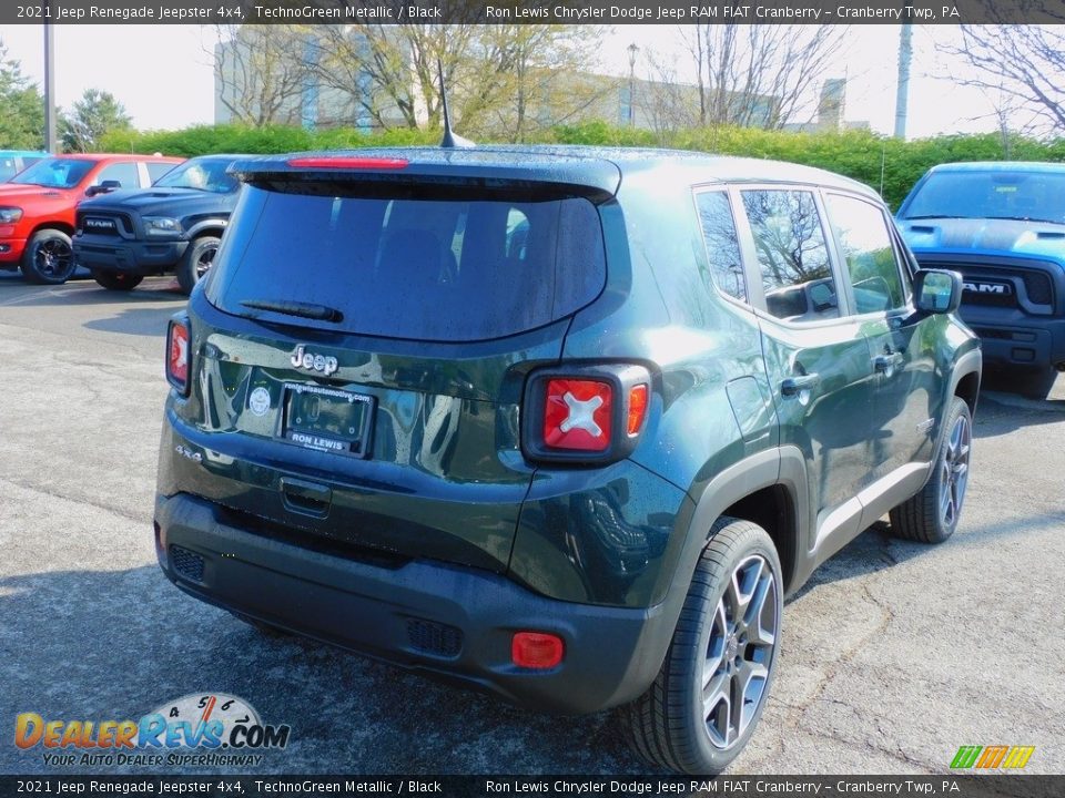 2021 Jeep Renegade Jeepster 4x4 TechnoGreen Metallic / Black Photo #5