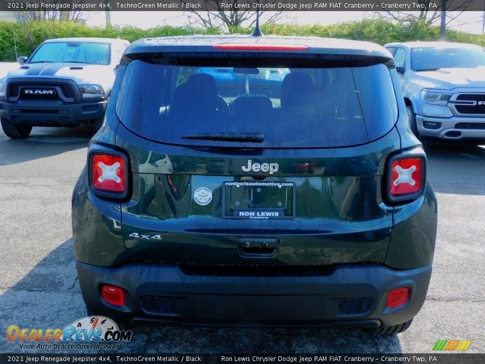 2021 Jeep Renegade Jeepster 4x4 TechnoGreen Metallic / Black Photo #6