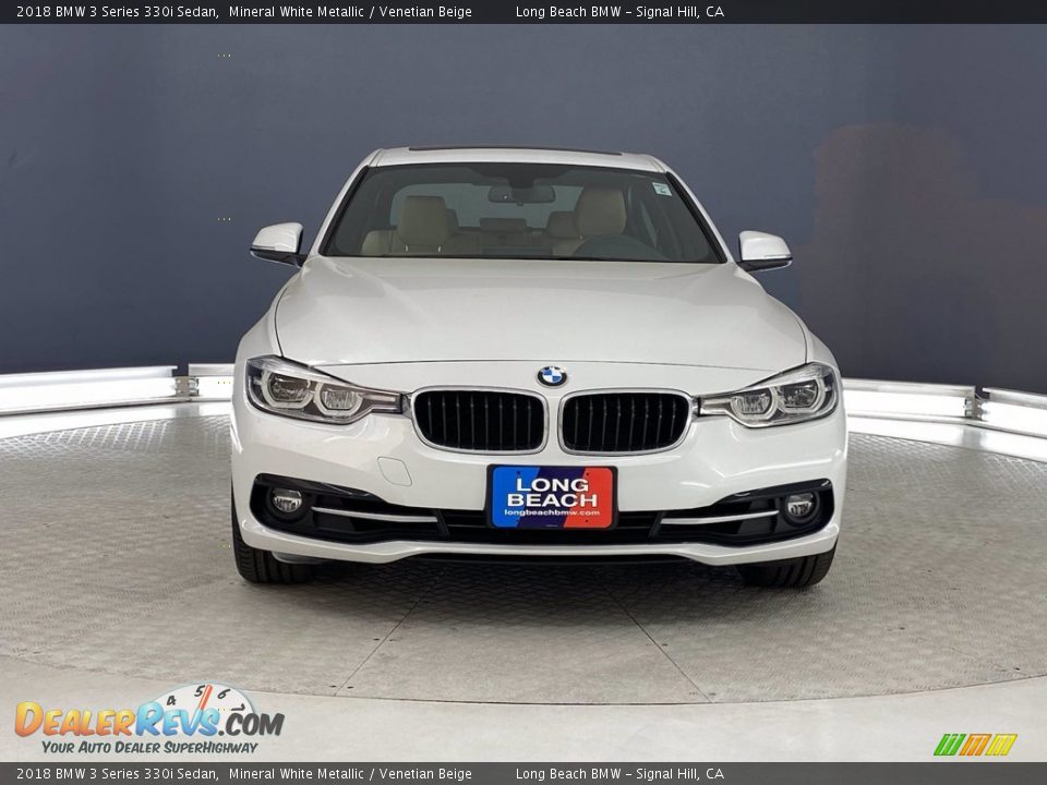 2018 BMW 3 Series 330i Sedan Mineral White Metallic / Venetian Beige Photo #2