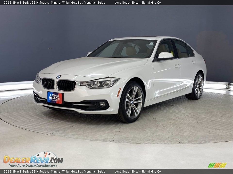 2018 BMW 3 Series 330i Sedan Mineral White Metallic / Venetian Beige Photo #3