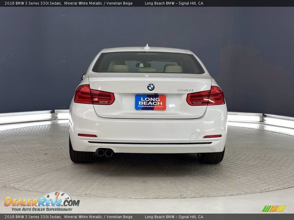 2018 BMW 3 Series 330i Sedan Mineral White Metallic / Venetian Beige Photo #4