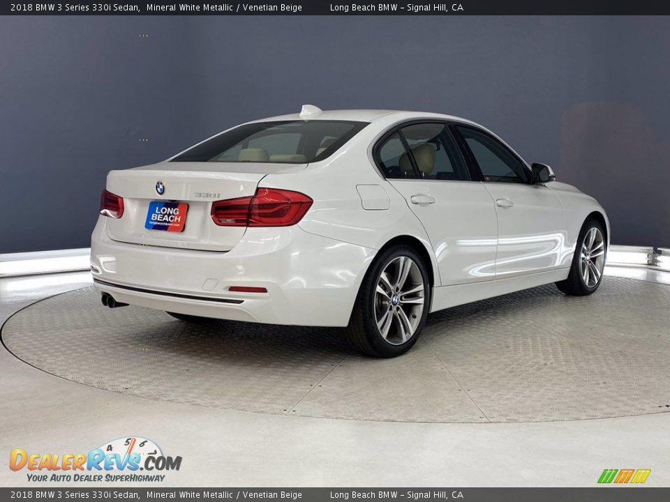 2018 BMW 3 Series 330i Sedan Mineral White Metallic / Venetian Beige Photo #5