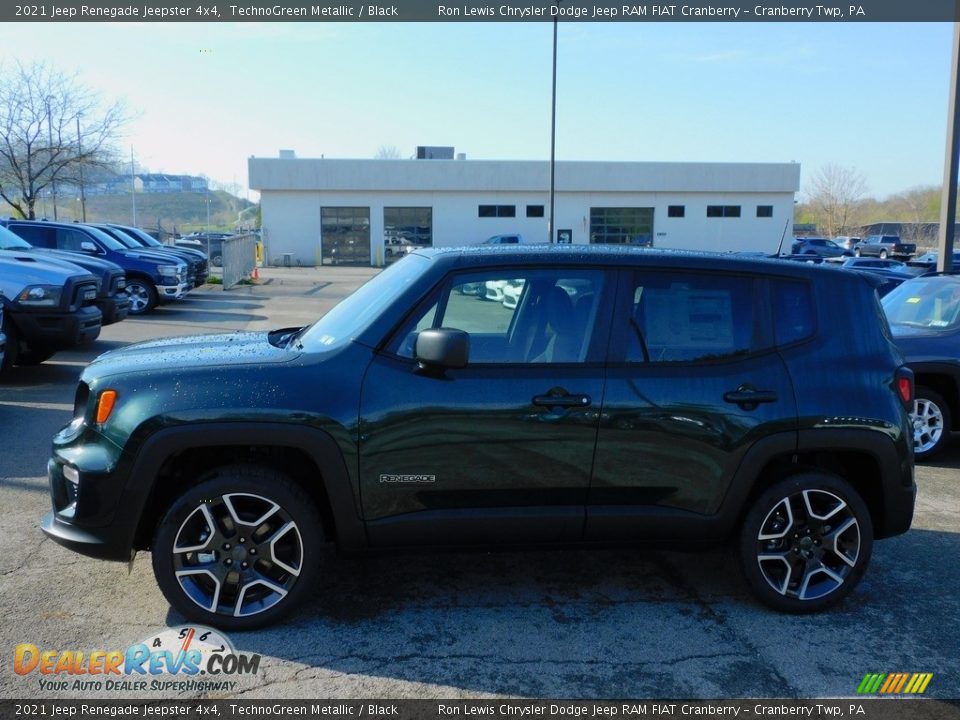 2021 Jeep Renegade Jeepster 4x4 TechnoGreen Metallic / Black Photo #9