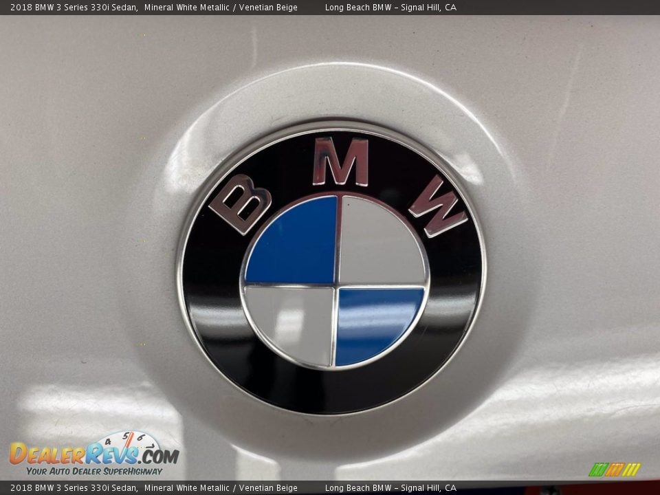 2018 BMW 3 Series 330i Sedan Mineral White Metallic / Venetian Beige Photo #10
