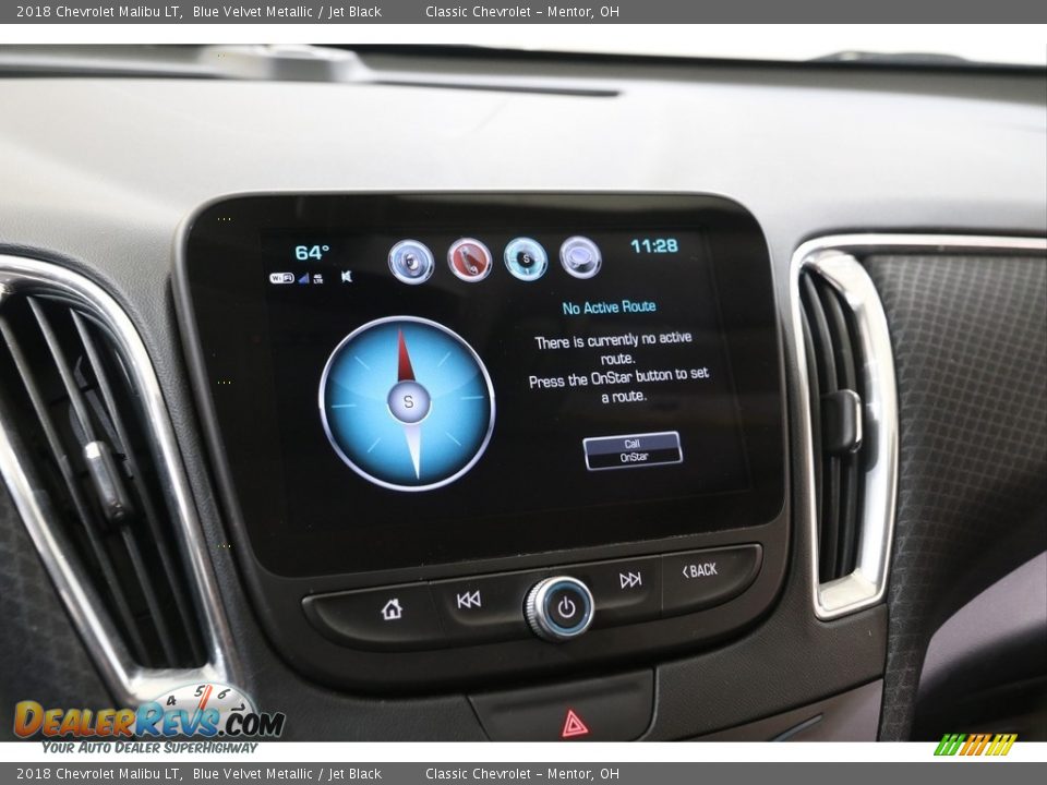 2018 Chevrolet Malibu LT Blue Velvet Metallic / Jet Black Photo #10