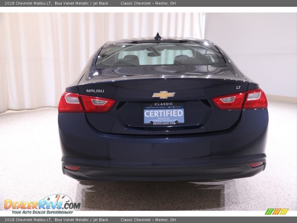 2018 Chevrolet Malibu LT Blue Velvet Metallic / Jet Black Photo #17