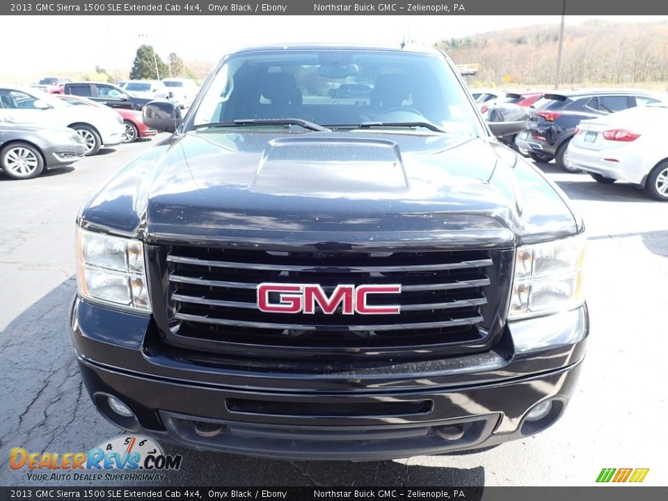 2013 GMC Sierra 1500 SLE Extended Cab 4x4 Onyx Black / Ebony Photo #3