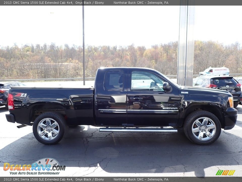 2013 GMC Sierra 1500 SLE Extended Cab 4x4 Onyx Black / Ebony Photo #5