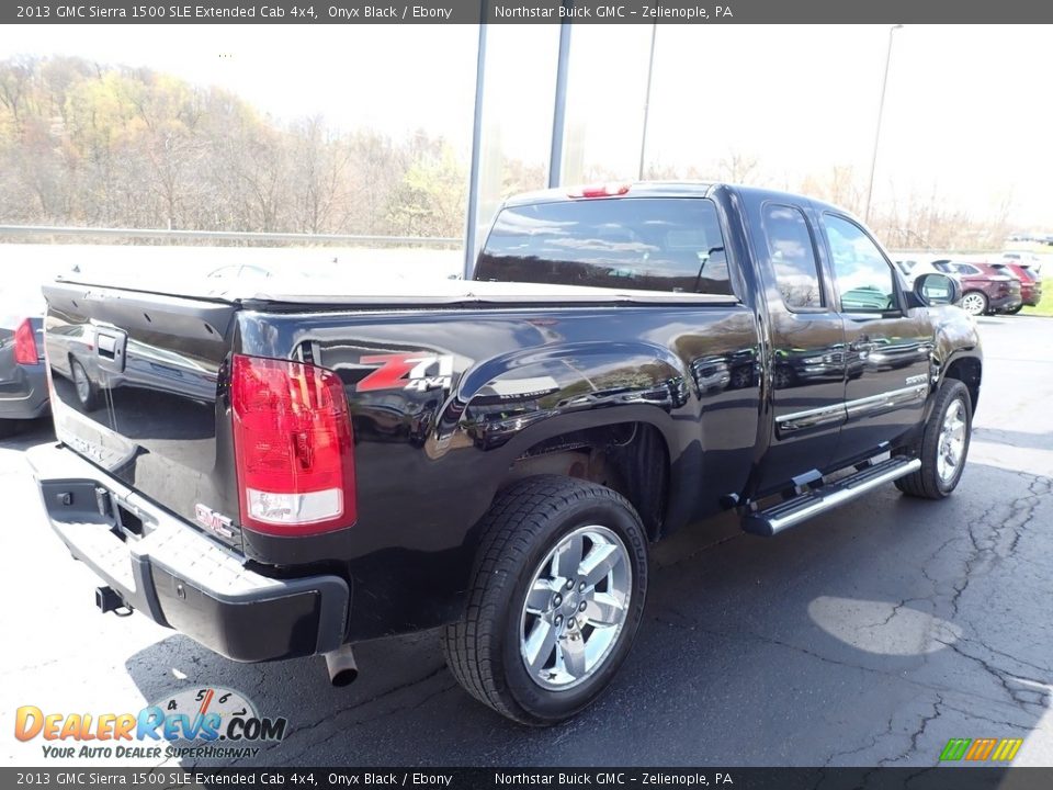 2013 GMC Sierra 1500 SLE Extended Cab 4x4 Onyx Black / Ebony Photo #10