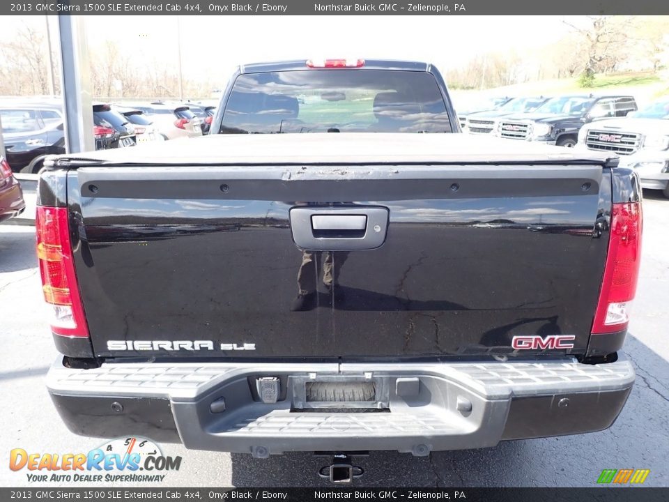 2013 GMC Sierra 1500 SLE Extended Cab 4x4 Onyx Black / Ebony Photo #11