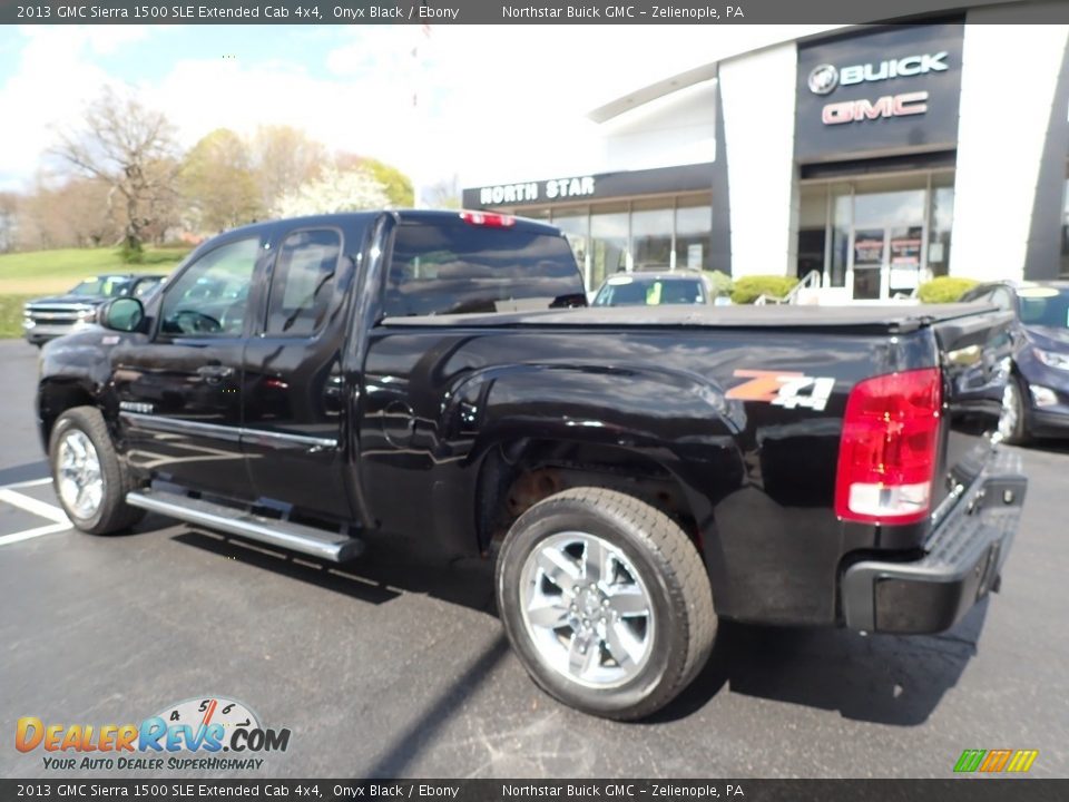 2013 GMC Sierra 1500 SLE Extended Cab 4x4 Onyx Black / Ebony Photo #12