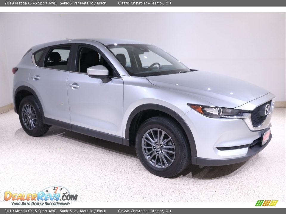 2019 Mazda CX-5 Sport AWD Sonic Silver Metallic / Black Photo #1