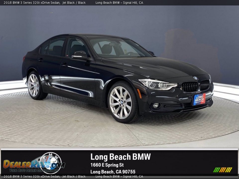 2018 BMW 3 Series 320i xDrive Sedan Jet Black / Black Photo #1