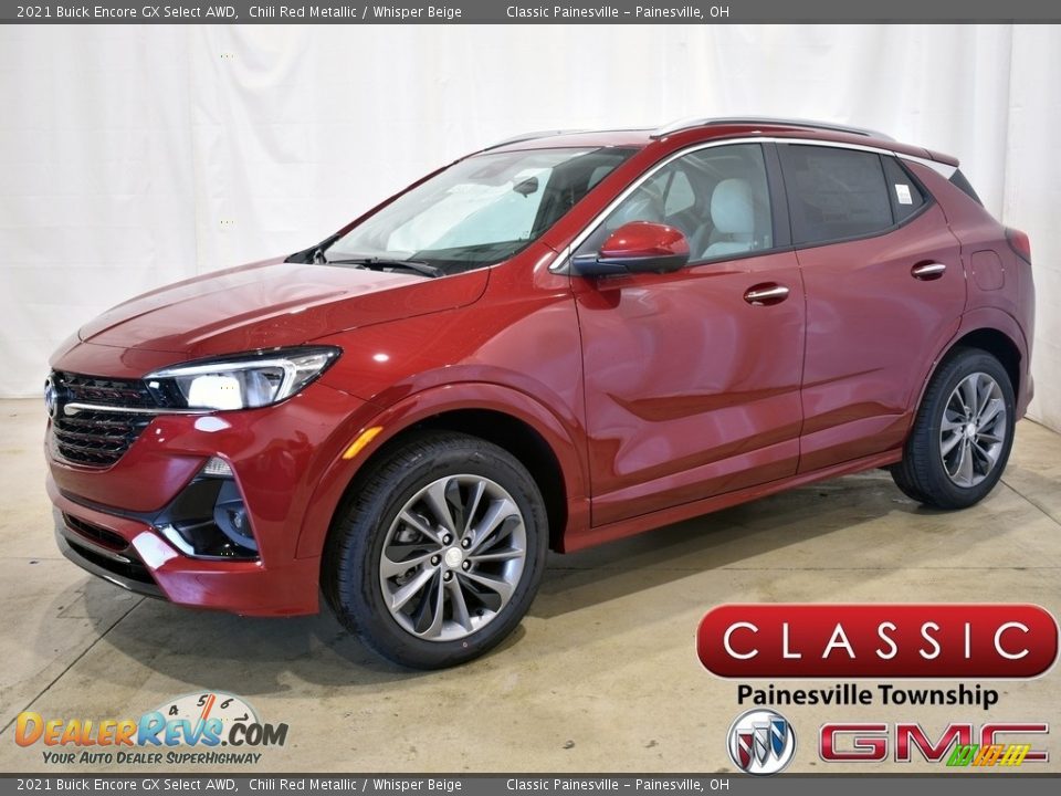 2021 Buick Encore GX Select AWD Chili Red Metallic / Whisper Beige Photo #1