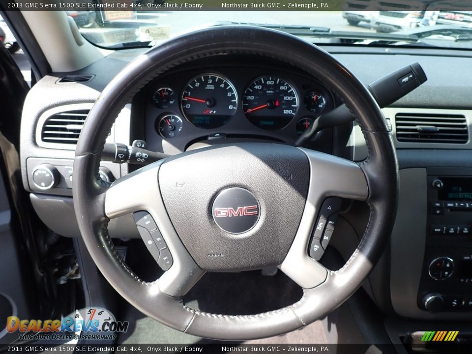 2013 GMC Sierra 1500 SLE Extended Cab 4x4 Onyx Black / Ebony Photo #23