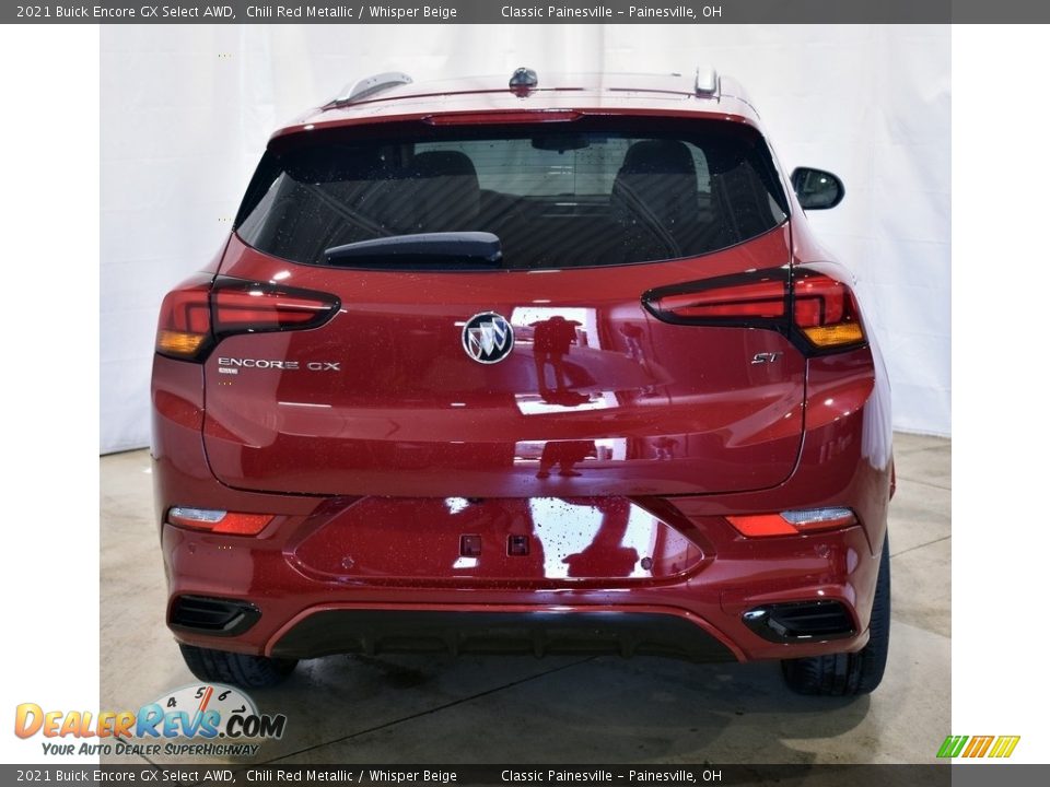 2021 Buick Encore GX Select AWD Chili Red Metallic / Whisper Beige Photo #3