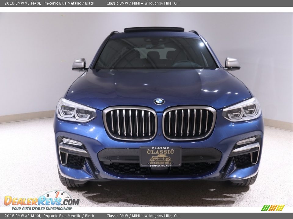 2018 BMW X3 M40i Phytonic Blue Metallic / Black Photo #2