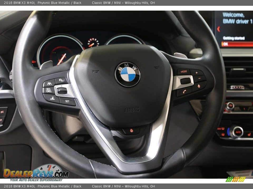 2018 BMW X3 M40i Phytonic Blue Metallic / Black Photo #7
