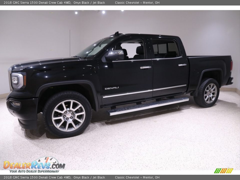 2018 GMC Sierra 1500 Denali Crew Cab 4WD Onyx Black / Jet Black Photo #3