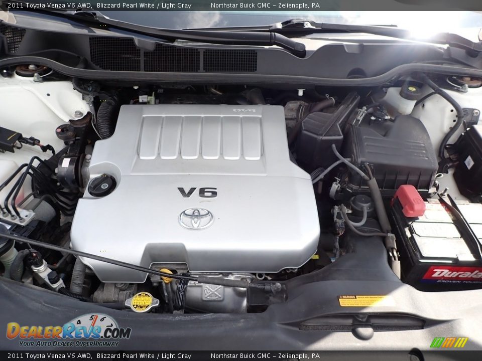 2011 Toyota Venza V6 AWD Blizzard Pearl White / Light Gray Photo #2