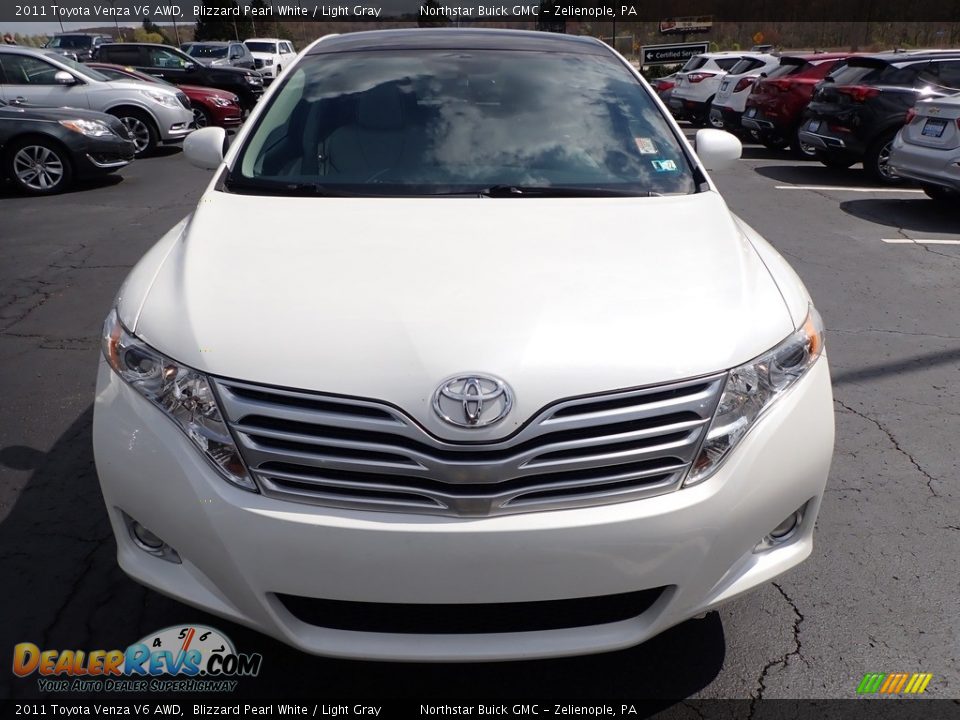 2011 Toyota Venza V6 AWD Blizzard Pearl White / Light Gray Photo #3