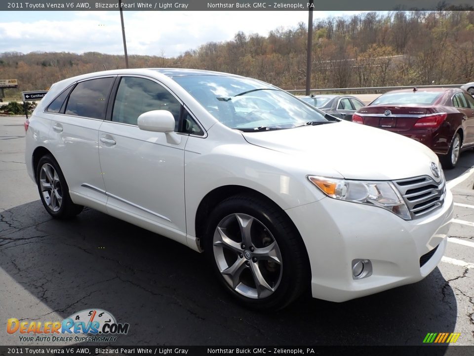 2011 Toyota Venza V6 AWD Blizzard Pearl White / Light Gray Photo #4