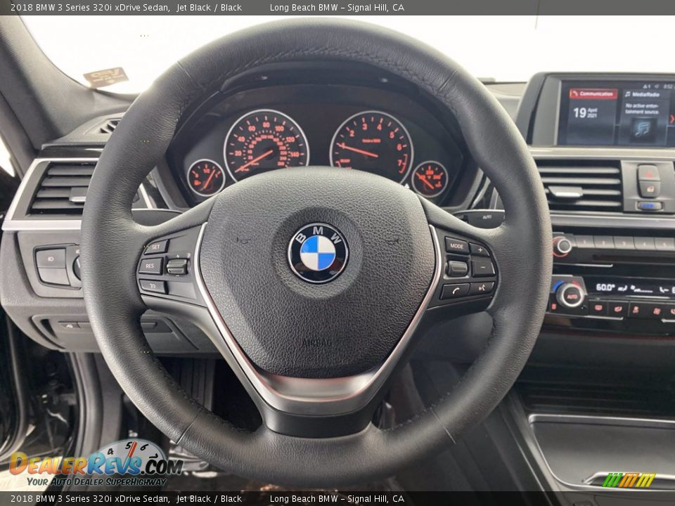 2018 BMW 3 Series 320i xDrive Sedan Jet Black / Black Photo #18