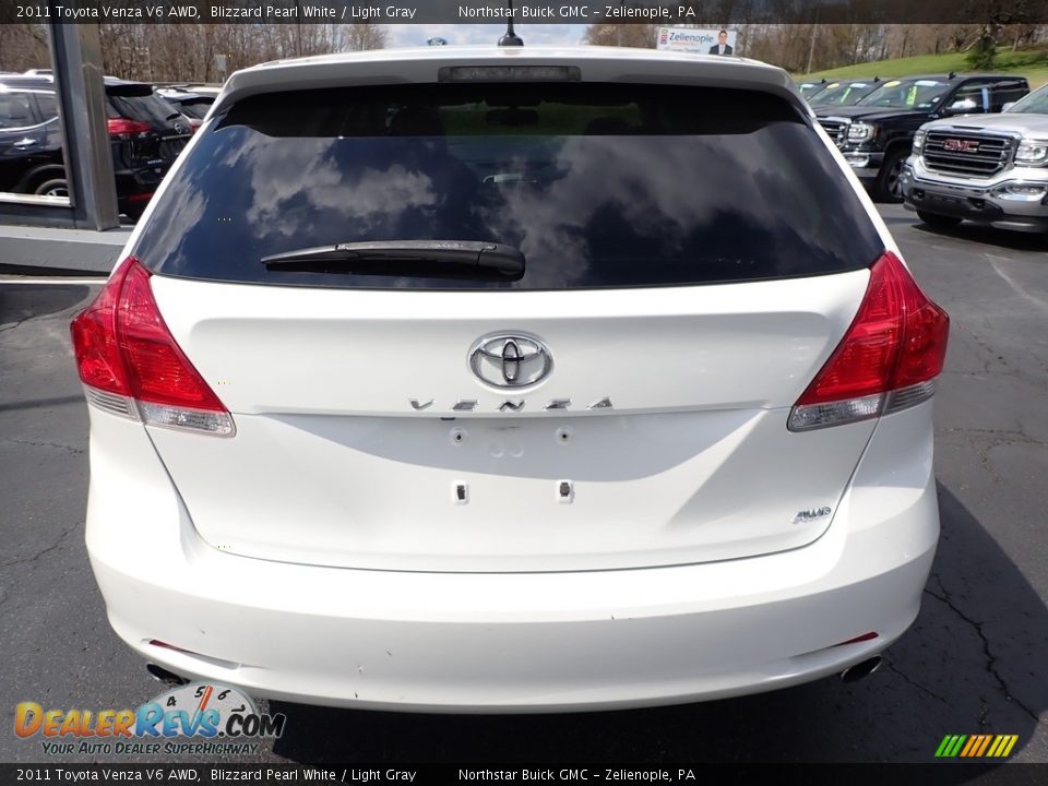 2011 Toyota Venza V6 AWD Blizzard Pearl White / Light Gray Photo #9