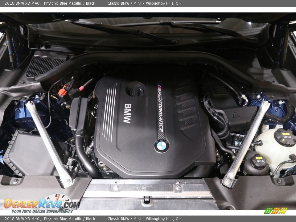 2018 BMW X3 M40i Phytonic Blue Metallic / Black Photo #21