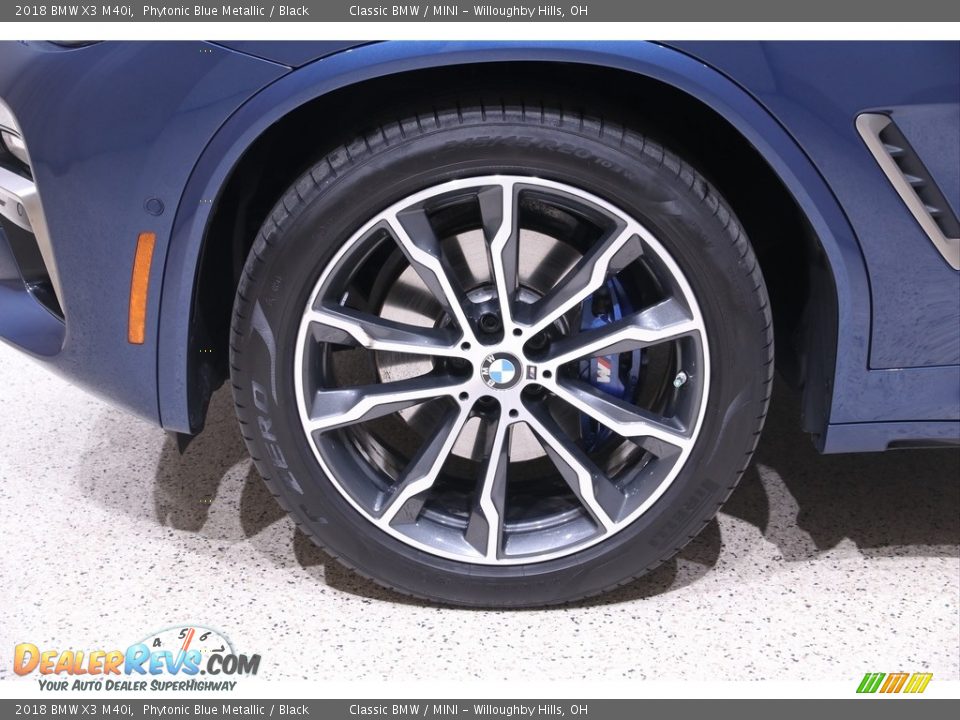 2018 BMW X3 M40i Phytonic Blue Metallic / Black Photo #22