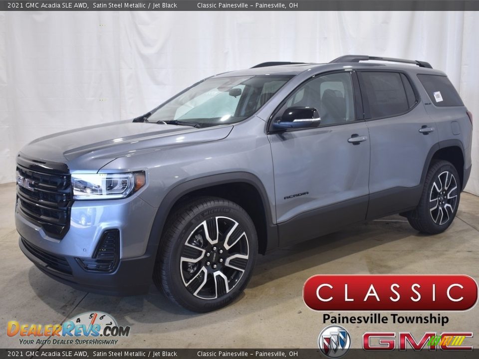 2021 GMC Acadia SLE AWD Satin Steel Metallic / Jet Black Photo #1