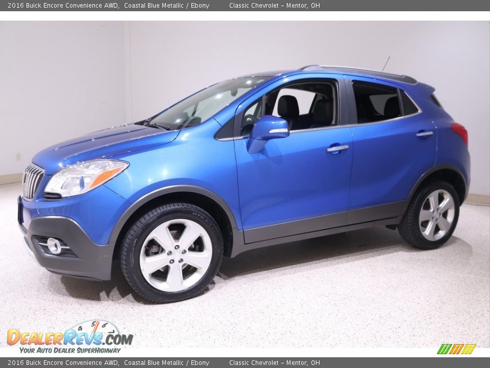 2016 Buick Encore Convenience AWD Coastal Blue Metallic / Ebony Photo #3