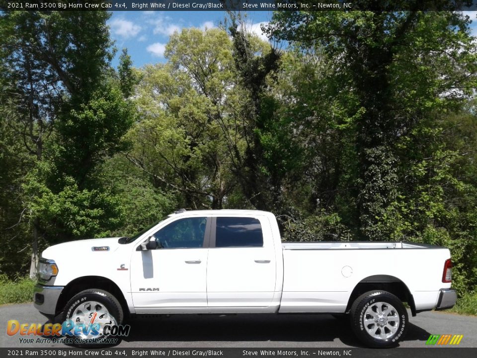 2021 Ram 3500 Big Horn Crew Cab 4x4 Bright White / Diesel Gray/Black Photo #1