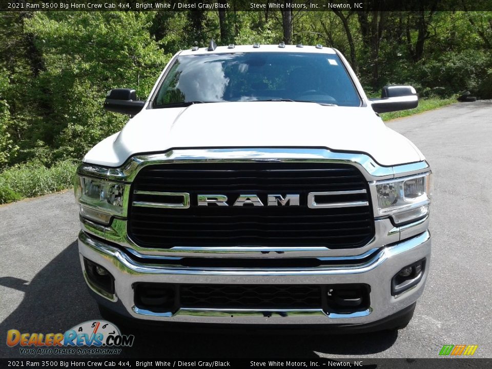 2021 Ram 3500 Big Horn Crew Cab 4x4 Bright White / Diesel Gray/Black Photo #3